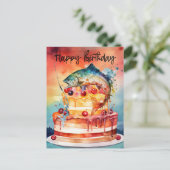 Carte Postale Anniversaire des amateurs de pêche (Debout devant)