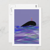 Carte Postale Anniversaire des baleines (Devant / Derrière)
