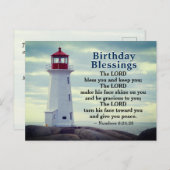 Carte Postale Anniversaire des bénédictions Numéros 6:24-26 Phar (Devant / Derrière)