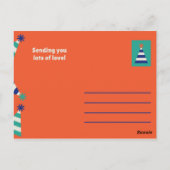 Carte Postale Anniversaire des Casquettes de fête (Dos)