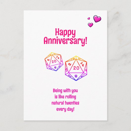 Carte Postale Anniversaire des donjons et dragons (Devant)