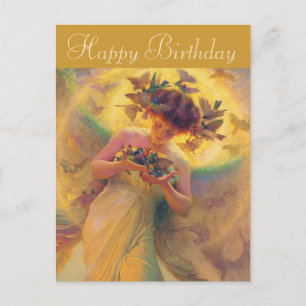 Carte Postale Anniversaire des oiseaux Franz Dvorak