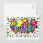 CARTE POSTALE ANNIVERSAIRE DESIGN CASQUETTE (Devant / Derrière)