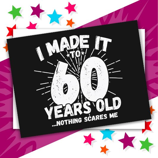 Carte Postale Anniversaire Drôle 60 Ans Memes Humour 60e Anniver