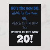 Carte Postale anniversaire drôle de benjamin button vieillisseme (Devant)