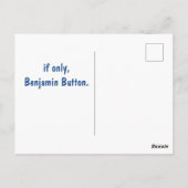 Carte Postale anniversaire drôle de vieillissement inverse de be (Dos)