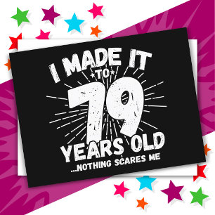 Carte Postale Anniversaire Drôle et Sarcastique de 79 Ans