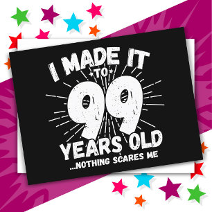 Carte Postale Anniversaire Drôle et Sarcastique de 99 Ans