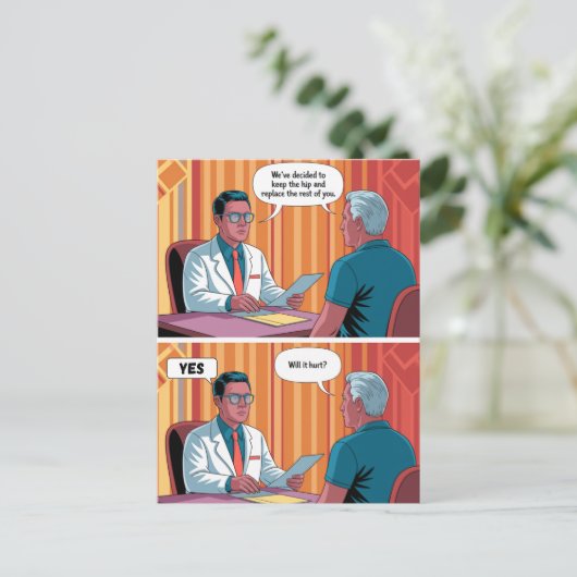 Carte Postale Anniversaire Drôle Joyeux Anniversaire Vieillesse  (Debout devant)