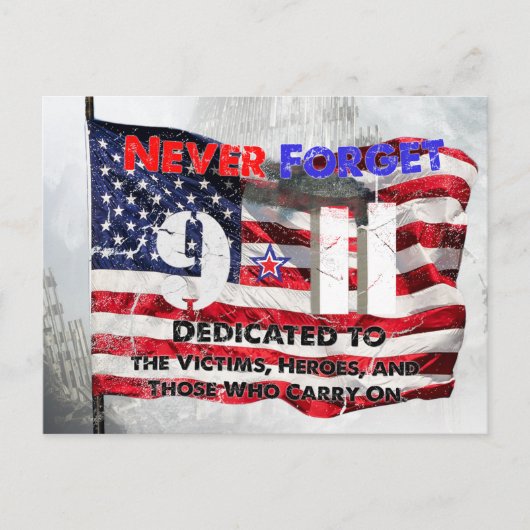 Carte Postale Anniversaire du 11 septembre (Devant)