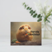 Carte Postale Anniversaire du cochon de lait ! (Debout devant)