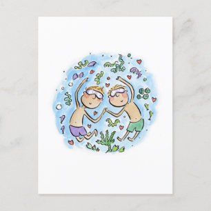 Carte Postale Anniversaire du corail