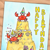 Carte Postale Anniversaire du Crabe Rouge