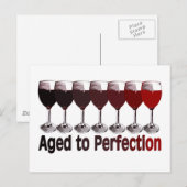 Carte Postale Anniversaire du vin rouge (Devant / Derrière)