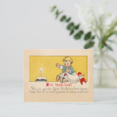 Carte Postale Anniversaire d'un an (Debout devant)