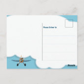 Carte Postale Anniversaire d'un garçon pilote de chasse (Dos)