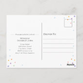 Carte Postale Anniversaire Enfant Arc-en-Ciel Sauvage  (Dos)