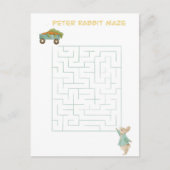 Carte Postale Anniversaire et jeu pour enfants de Peter Rabbit (Devant)