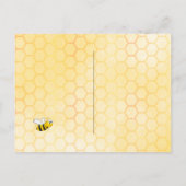 Carte Postale Anniversaire fête joyeuse bumble abeilles enregist (Dos)