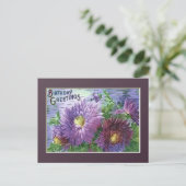 Carte Postale ANNIVERSAIRE FLEURS DE SALUT par SHARON SHARPE (Debout devant)