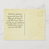 Carte Postale Anniversaire, grâce et paix pour vous (Dos)