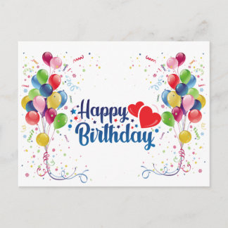 Carte Postale anniversaire heureux