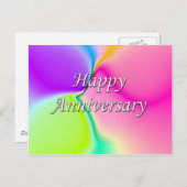 Carte Postale Anniversaire heureux (Devant / Derrière)