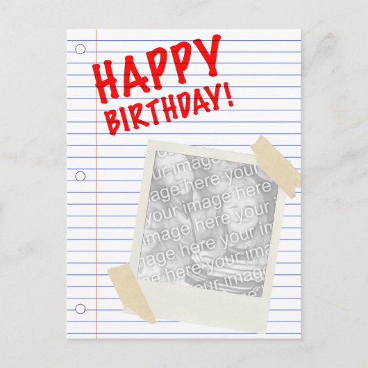 Carte Postale anniversaire heureux (Devant)