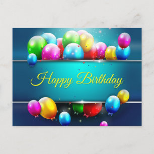 Carte Postale anniversaire heureux