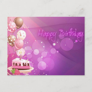 Carte Postale anniversaire heureux