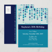 Carte Postale ANNIVERSAIRE INVITATION :: discotek 3 (Devant / Derrière)