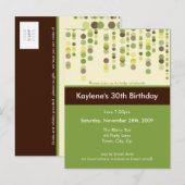 Carte Postale ANNIVERSAIRE INVITATION :: discotek 4 (Devant / Derrière)