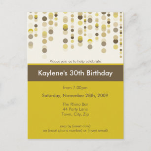 Carte Postale ANNIVERSAIRE INVITATION :: discotek 6