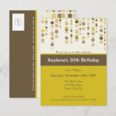 Carte Postale ANNIVERSAIRE INVITATION :: discotek 6 (Devant / Derrière)