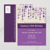 Carte Postale ANNIVERSAIRE INVITATION :: discotek 7 (Devant / Derrière)