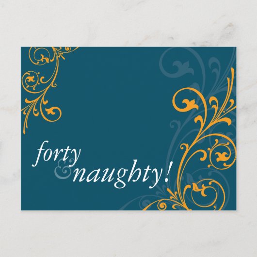 Carte Postale ANNIVERSAIRE INVITATION :: fabuleux 4 (Devant)