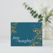 Carte Postale ANNIVERSAIRE INVITATION :: fabuleux 4 (Debout devant)