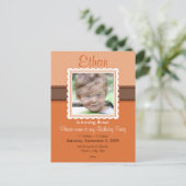 Carte Postale ANNIVERSAIRE INVITATION :: jolie 6 (Debout devant)