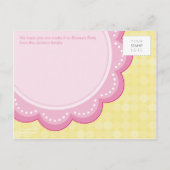 Carte Postale ANNIVERSAIRE INVITATION :: marguerite numérotée 2 (Dos)