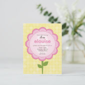 Carte Postale ANNIVERSAIRE INVITATION :: marguerite numérotée 2 (Debout devant)