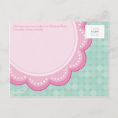 Carte Postale ANNIVERSAIRE INVITATION :: marguerite numérotée 3 (Dos)