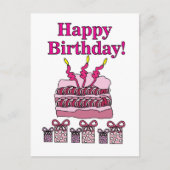 Carte Postale Anniversaire Joyeux Anniversaire Fête Anniversaire (Devant)