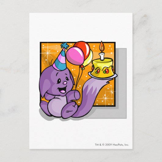 Carte Postale Anniversaire Kacheek (Devant)