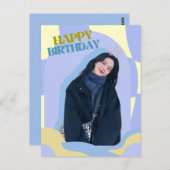 Carte postale ANNIVERSAIRE KPOP/PHOTO (Devant / Derrière)