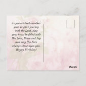 Carte Postale Anniversaire Le Seigneur Vous Bénisse Bible Verse (Dos)