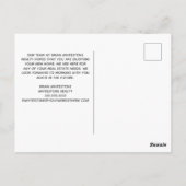 Carte Postale Anniversaire Maison Heureuse Immobilier Gris Perso (Dos)