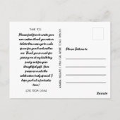 Carte Postale Anniversaire Merci Photo Collage douche nuptiale (Dos)