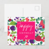 Carte Postale Anniversaire moderne (Devant / Derrière)