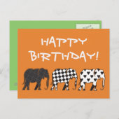 Carte Postale Anniversaire moderne (Devant / Derrière)