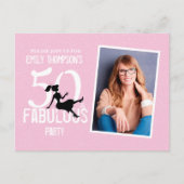 Carte Postale Anniversaire Moderne Cinquante et Fabuleux Photo C (Devant)